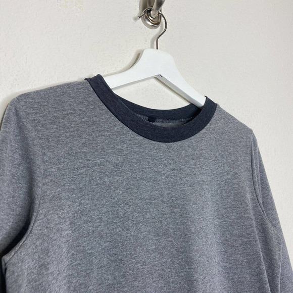 Shein Gray Color Blocked Pocketed Three Quarter Sleeve Dress L - Picture 2 of 10